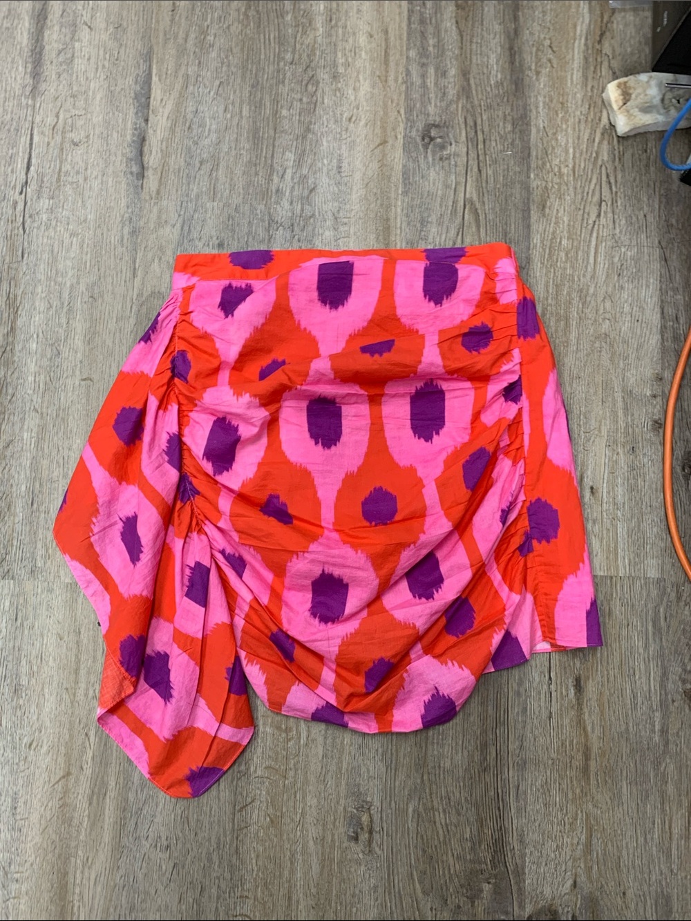 RHODE Pink, Red & Purple Asymmetrical Skirt
